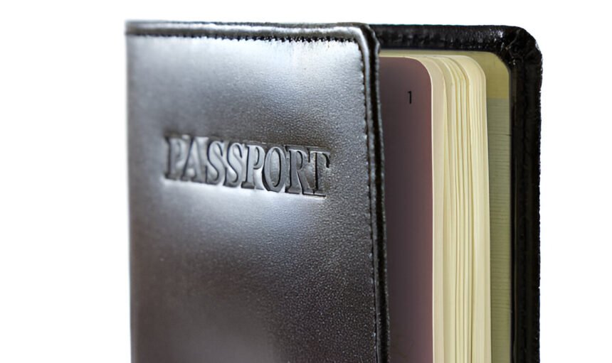 11. Leather passport cover C