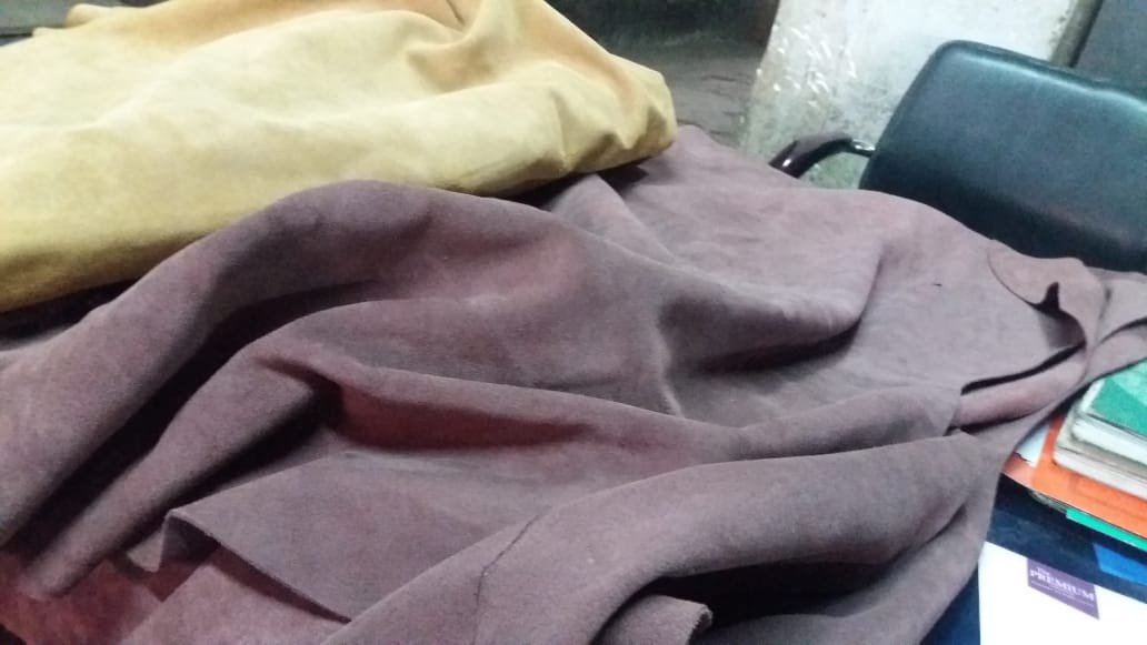Split Suede Finished Leather