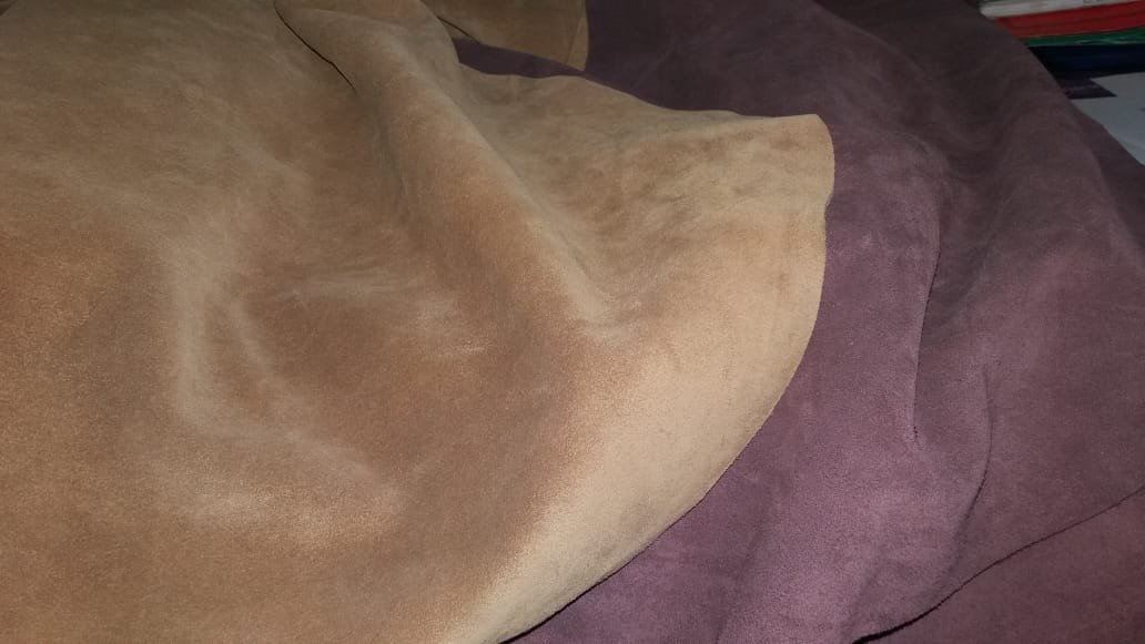 Split Suede Finished Leather
